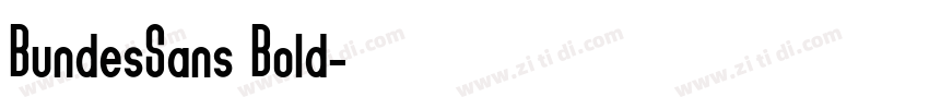BundesSans Bold字体转换